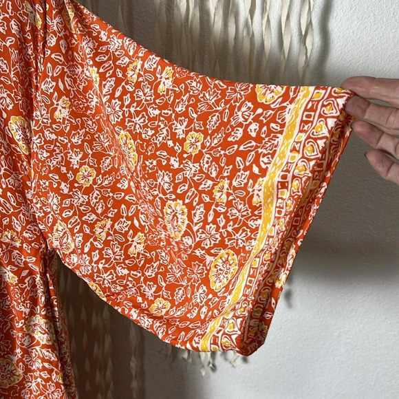 Natalie Martin Marin Oversized Caftan Dress with Belt XS/S in Tuscan Sun - Picture 16 of 16